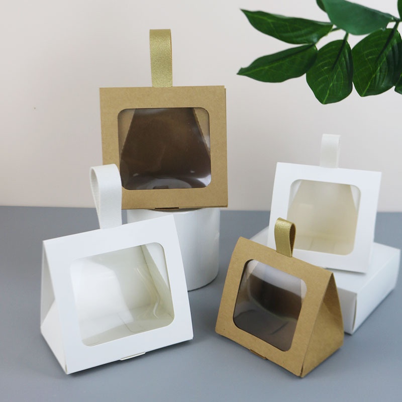 24pcs Triangular Gift Boxes with Clear Window