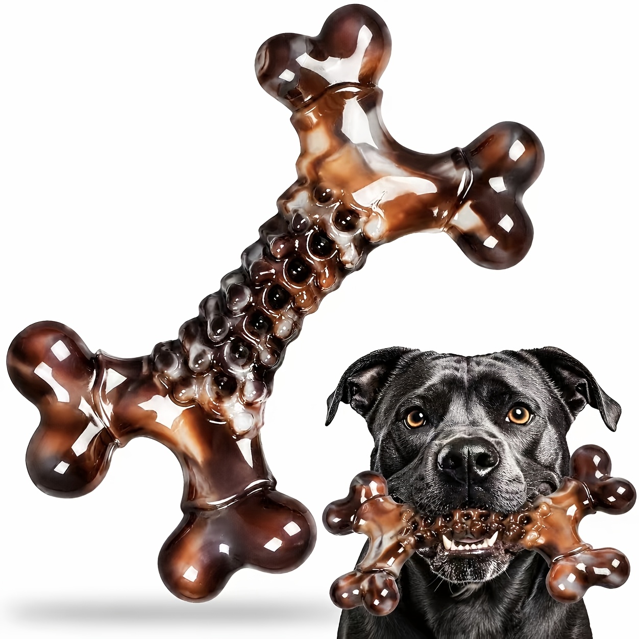 Dog Toys for Aggressive Chewers: Dog Chew Bone for Large Breed, Nylon Chew Toy for Medium for Large Dogs