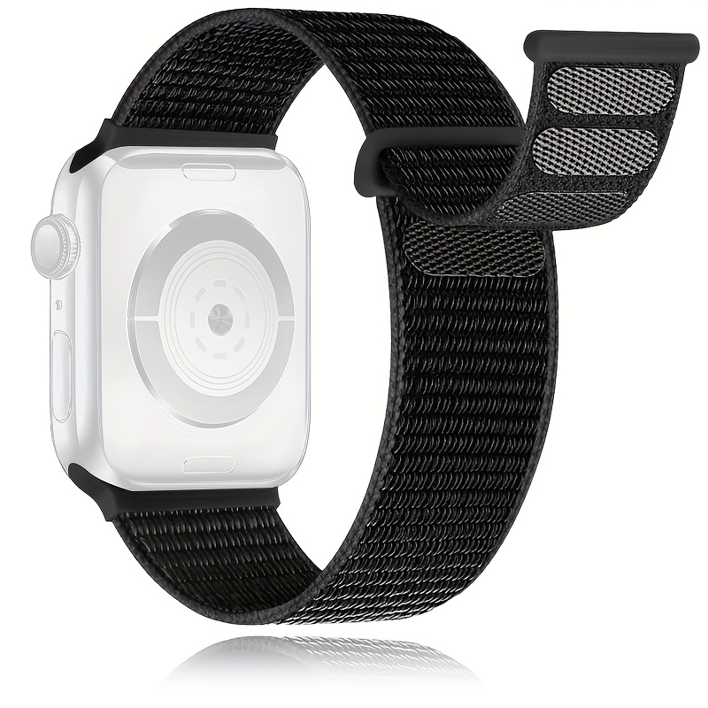 TEMU Sport Nylon Loop Band Compatible With Watch Of 38mm 40mm 41mm 42mm 44mm 45mm 46mm 49mm For Women Men, Adjustable Breathable Braided Straps