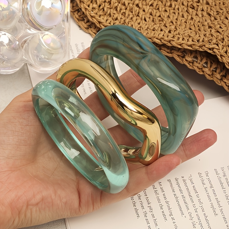 TEMU Ensemble de 3 bracelets tendance et faciles à , parfaits quotidienne, shopping, les et les vacances, les banquets et les fêtes, idéal cadeau de