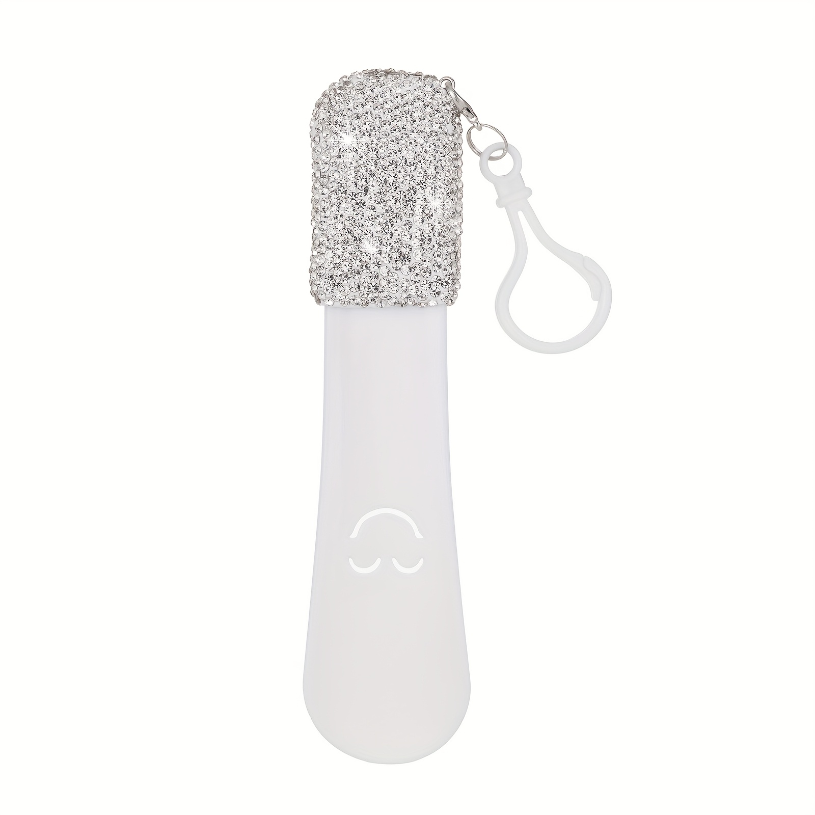 1pc Diamond-studded Shoehorn With Keychain, Diamond-studded Shoehorn