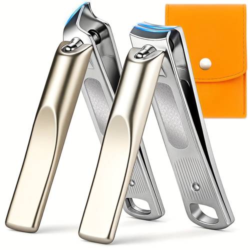 item picture 2pcs nail care sets for men and women 2025 2 nail and scissors sets professional nail and pedicure tools