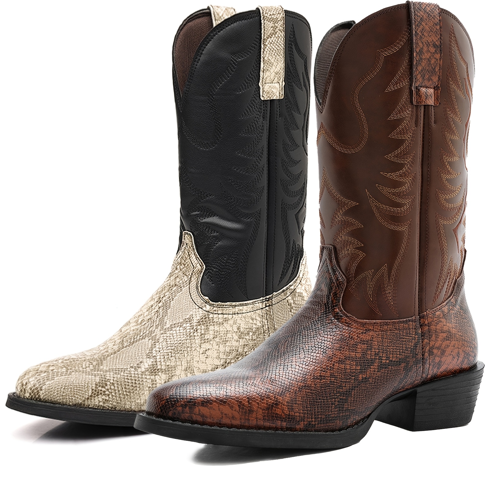 ankle cowboy boots sold on Temu United States