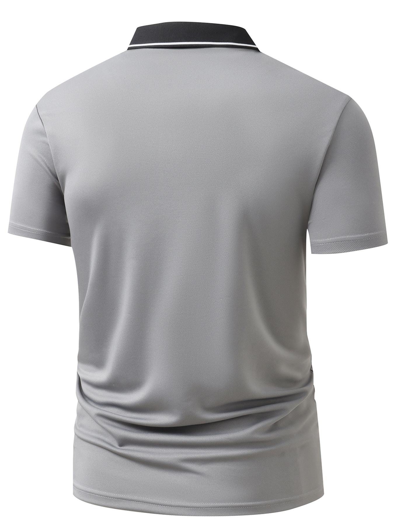 2pcs set s8 862 mens fashion contrast print short sleeve lapel   shirt quick dry fabric comfortable breathable all match tennis training regular fit casual athletic top