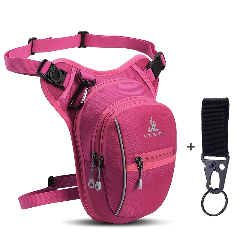 TEMU 2pcs Set: 1 Waist Bag + 1 Hook (hook Color Random). Multi-functional, Stylish, And Portable Sports Outdoor Casual Waist Bag. Solid Color Small