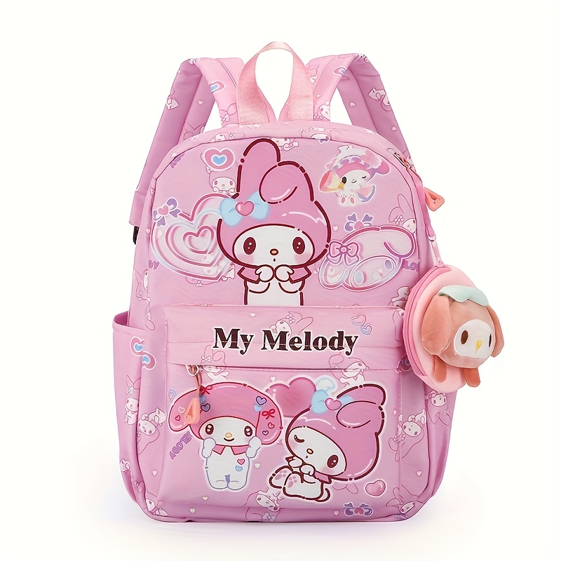 TEMU For Hello Kitty Backpacks Kt Cat Backpacks Casual Backpacks Sports Backpacks - Lightweight Oxford Fabric, Zipper Closure, Vibrant Patterns,