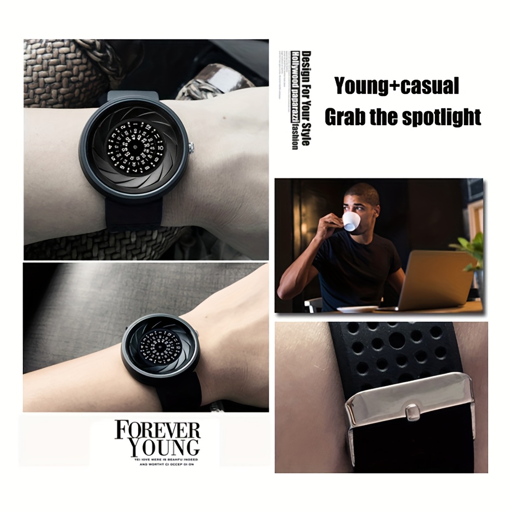 a and fashion watch an mens sports watch wristwatch with a password dial with an extra strap and tools Product details 4