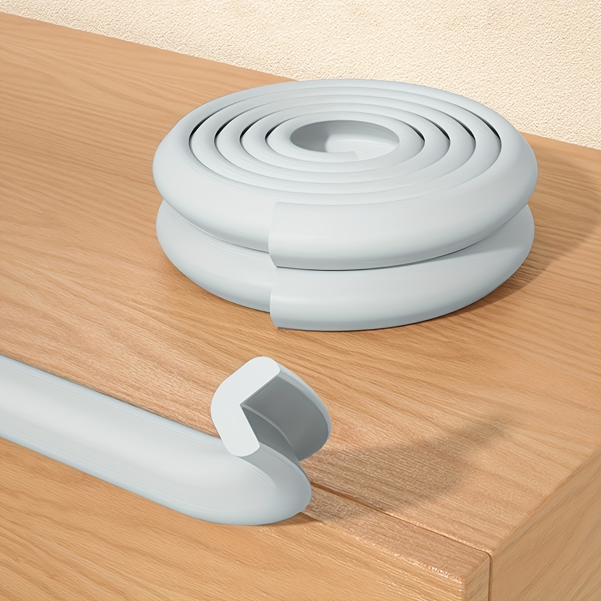 2-meter L-shaped anti-collision strip with back glue, table corner anti-collision protector, anti-collision strip, anti-bump safety edge, soft bed corner sticker, Youngsters's right angle protection cover