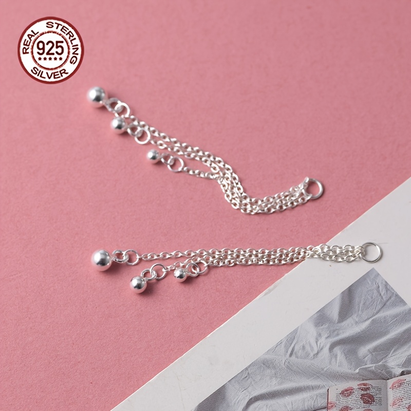 925 Silver Triple Strand Chain Component Set
