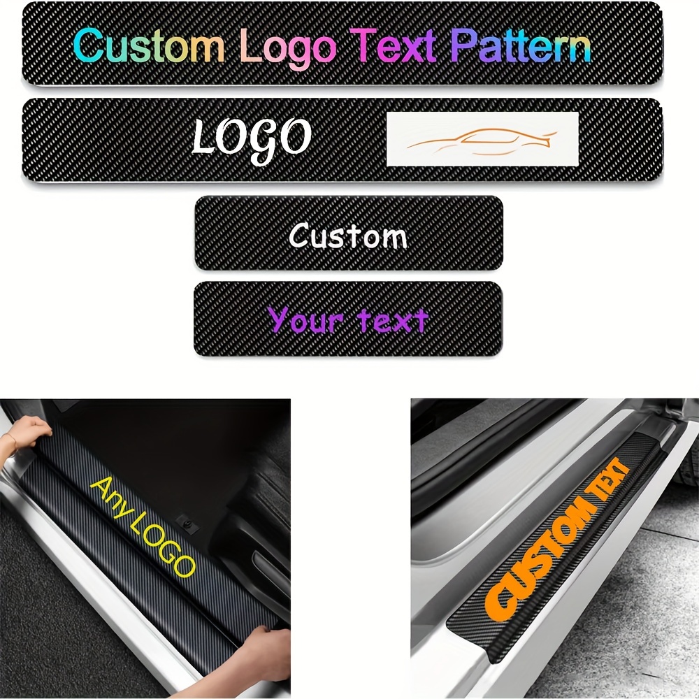 

Customizable 4pcs Car Door Edge Protector Set - Durable Pe Material, Black 5d Carbon Fiber Design, Anti-scratch & Dust Covers For Front And Rear Doors, Fit For Most Cars & Suvs