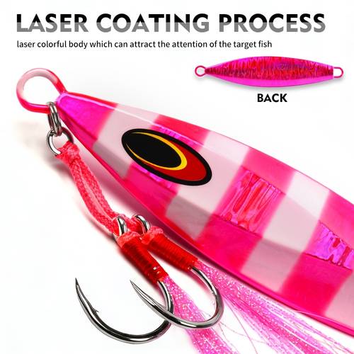 1pc jigging lures saltwater 3 52oz 10 58oz pitch fishing lures sinking vertical jigging bait with hook for saltwater fishing