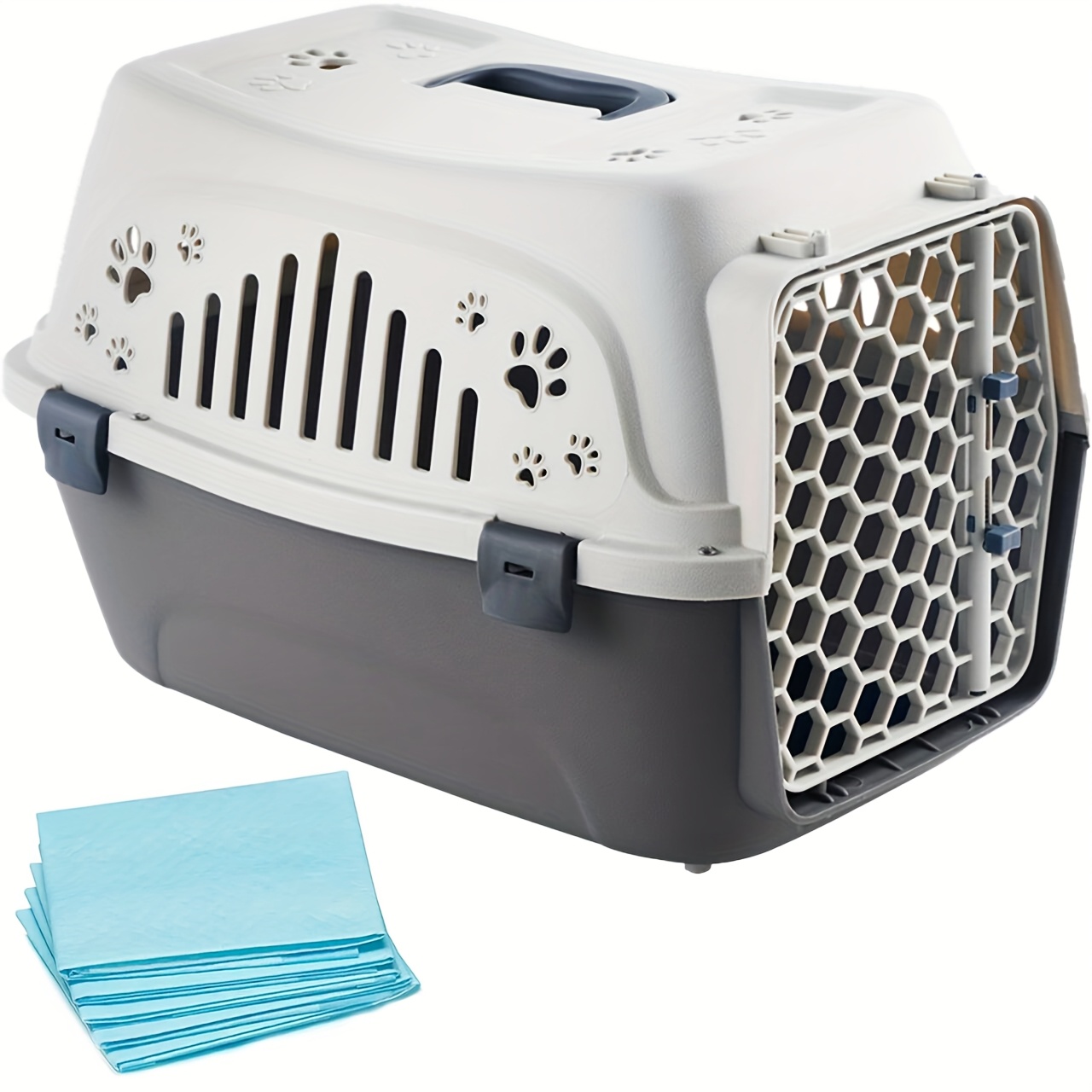 TEMU 犬用 ケージ ペット用 ケース 防災 ペットキャリー ペット キャリー ハード 猫 猫キャリーバック 持ち運び ブルー 猫用 ハードキャリー ペット用キャリー キャリーバッグ 犬 キャリーケース 旅行 おしゃれ 小型犬 グッズ ハウス 散歩 プラスチック