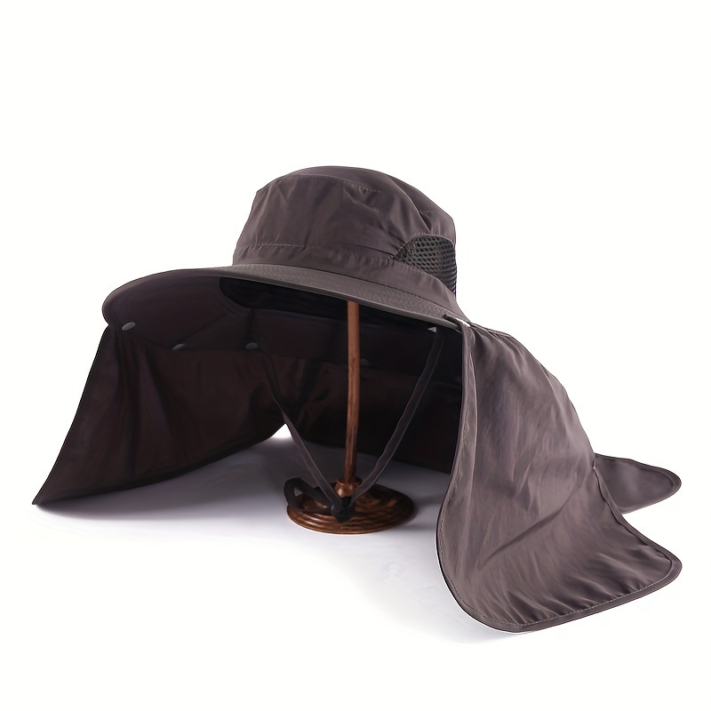 

1pc Unisex Sun Protection Waterproof Bucket Hat, Stylish Quick-drying Wide Brim Hat, Suitable For Summer Outdoor Activities