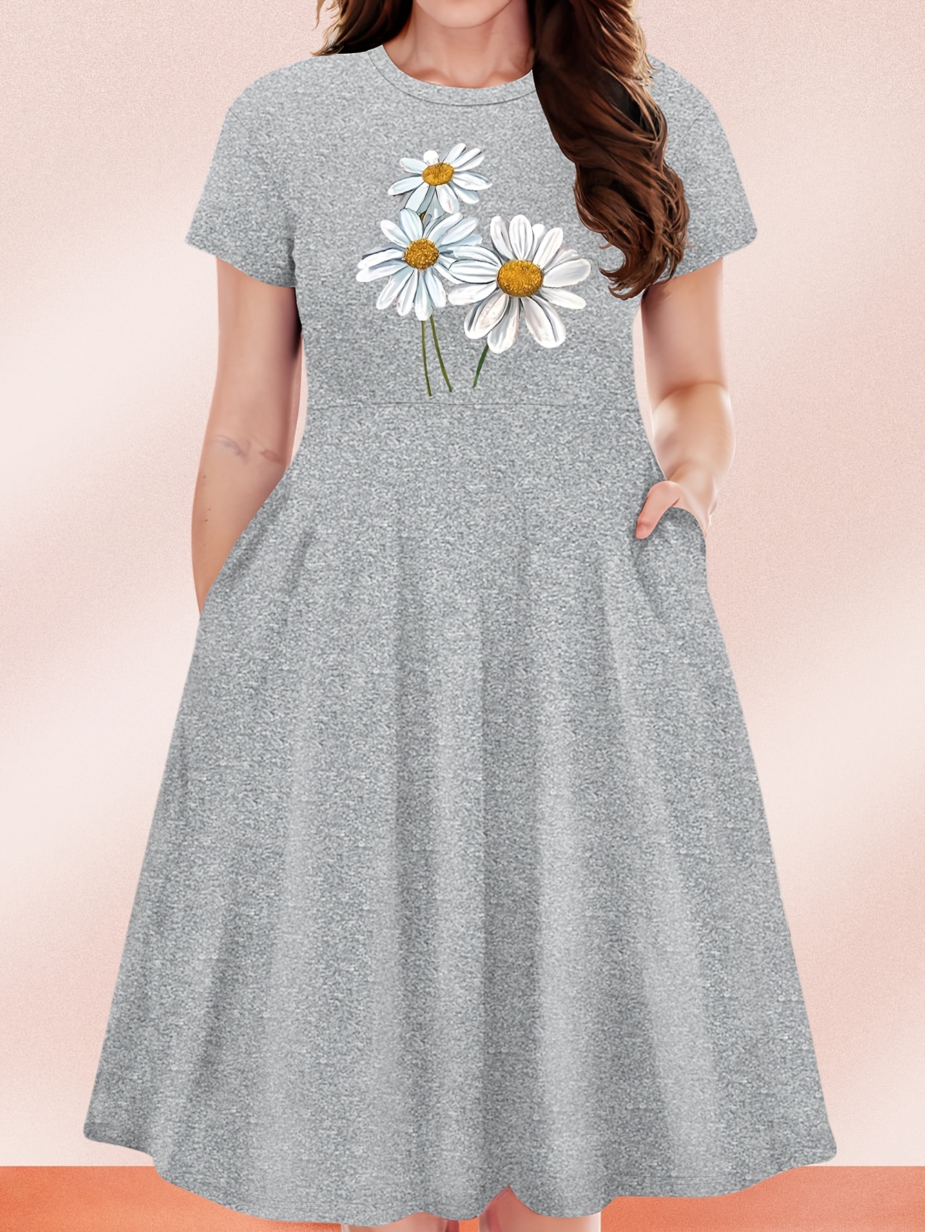 grey daisy dress Daisy】