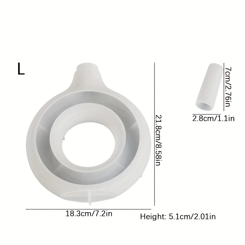 E-shop Harzgussformen . S/L Nordische Kreis Vase Epoxidform Runde Blumentopf Silikonform Handgefertigte Gips Kalk Kunst Blumen Vase Form Zubehör