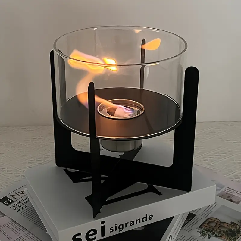 FireCross Retro Cross Base Tabletop Fireplace