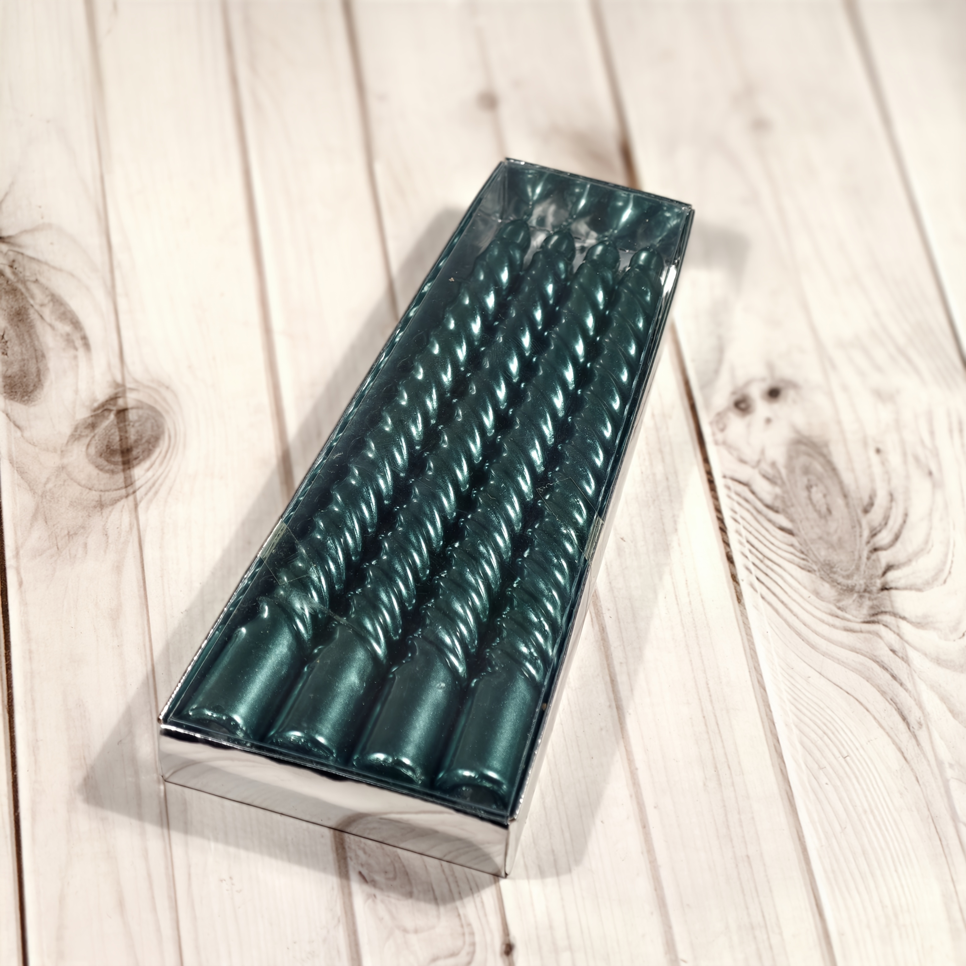 Image of 1pc Of 4, 8-inch Tall Taper Threaded Candles, Smokeless Soy Wax, Single Wick, For Dining Room And Home Decor, Gradient Colored Candlelight For Dinner, Anniversary, Birthday, Date Night