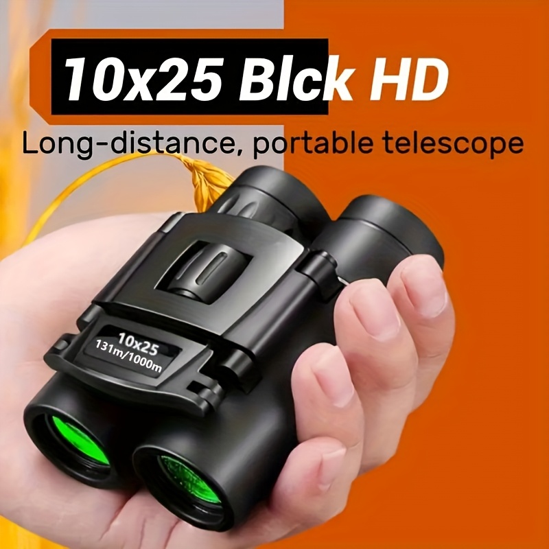 TEMU 10x25mm Binoculars For Outdoor Long Distance Powerful Universal Binoculars, Professional Hd Binoculars For Camping Hiking Concerts And Sports