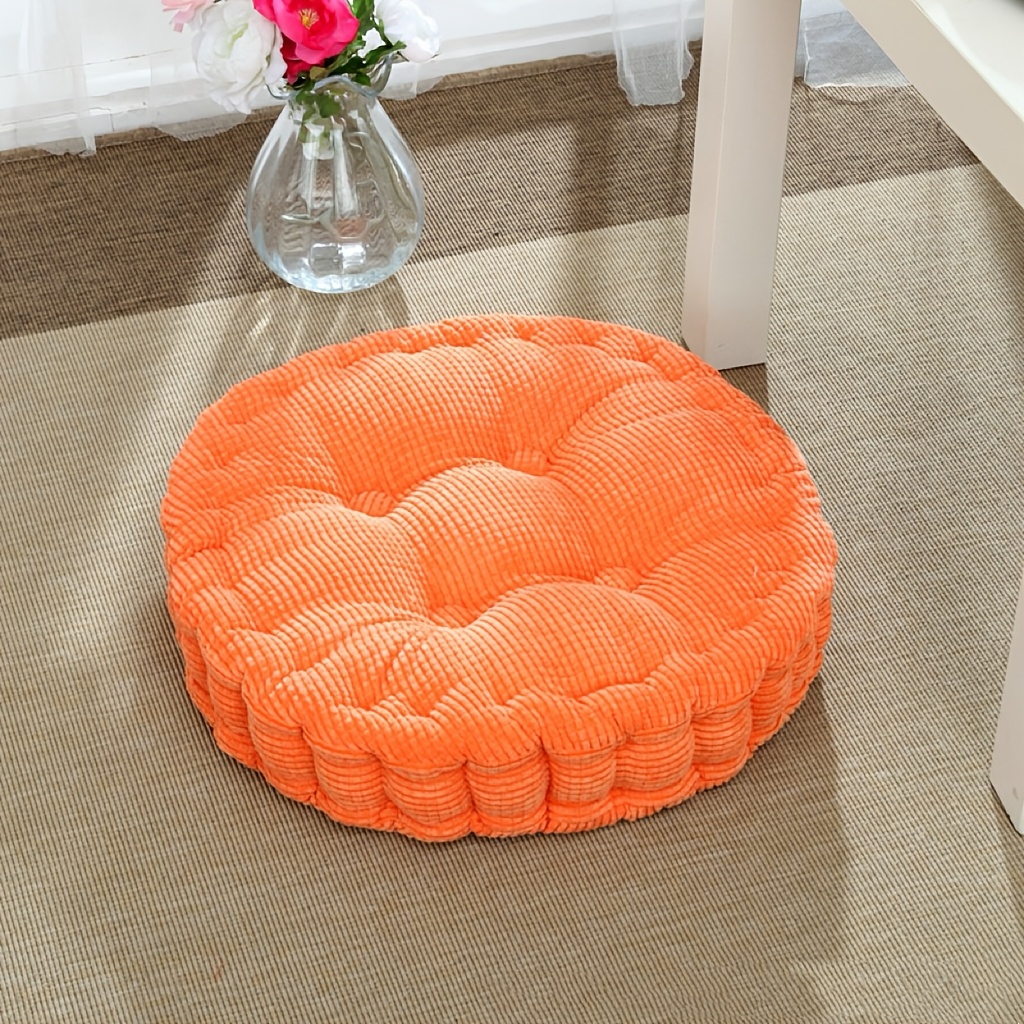 TEMU 1pc (1 Square Or 1 Circular) Of Comfortable And Soft Plush Floor Cushions, With A Easy And , Suitable For Use In Restaurants, Living Rooms, And