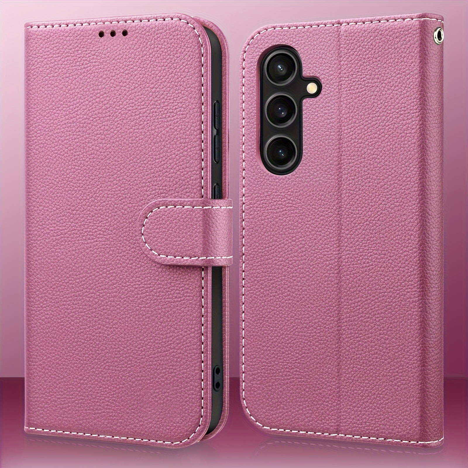 Galaxy S24 Plus Case Flip Faux Leather Phone Cover - Temu United