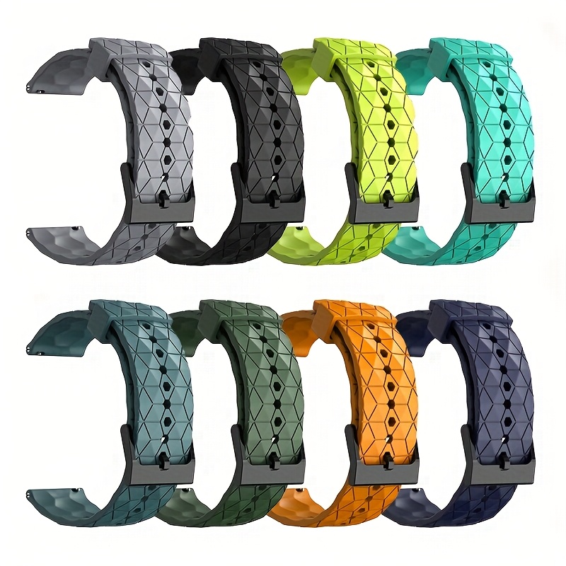 8 kosov mehkih silikonskih paškov 20 mm 22 mm, primernih za Samsung Galaxy Watch 7 FE 6 5 4 Classic 44 40 mm 42 mm 46 mm, Huawei /3, športni