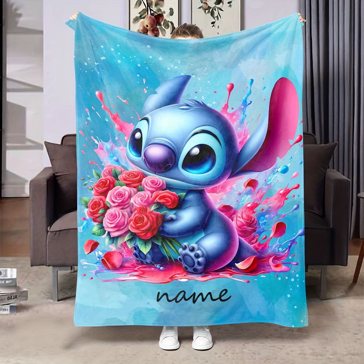 

Name Printed Flannel Blanket - , & For , Bed, & - Theme