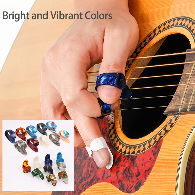 

Guitar Finger Picks Set, Premium Abs Thumb & Fingerstyle Picks, Assorted Colors, For Acoustic, Electric Guitars & Ukulele, With Your Playing Guitar Accessories