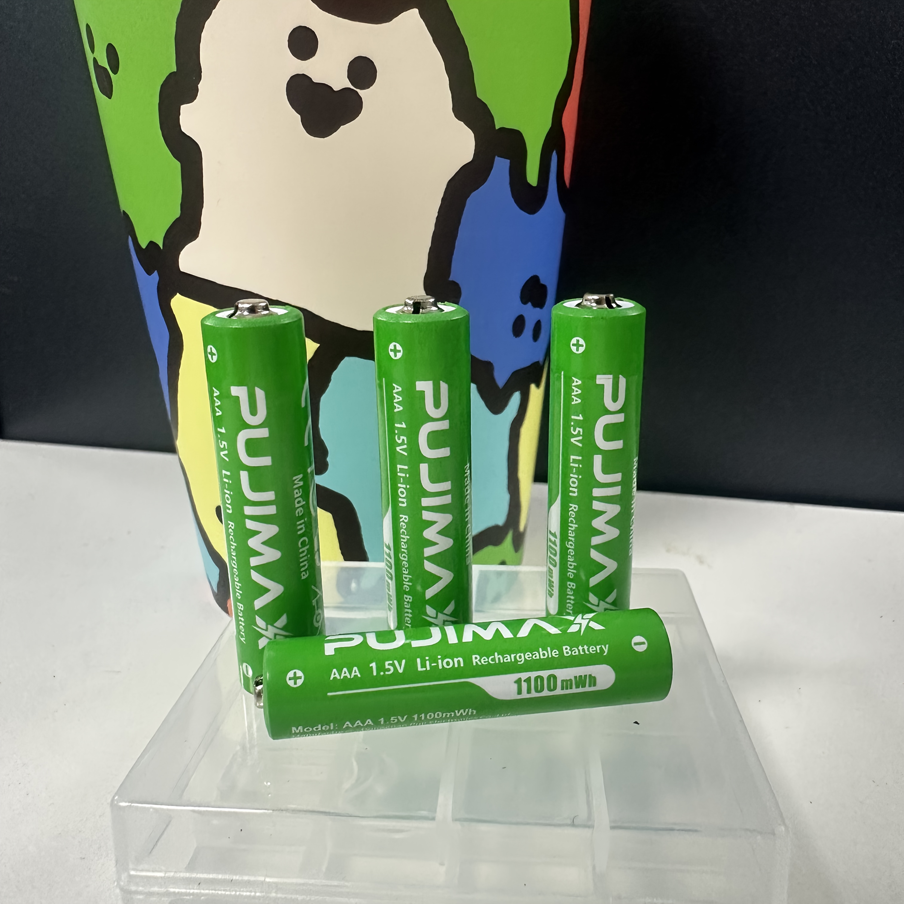 2/4/pack 4255mwh/1100mwh Pujimax Aa/aaa 1.5v 1500 Cycle Life, With Storage Case - Ideal For Home Use | Portable Power Supply | Battery Design | Durable Battery, Please Use A 1.5v Charger For Charging