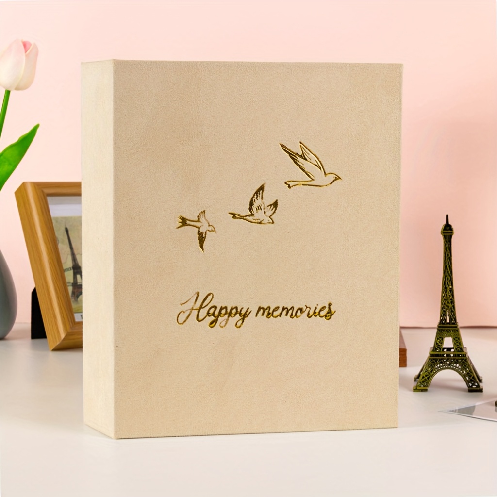1pc 6-inch Memory Book With Space For 200 Photos - Creative Photo Album For Family, Couples, . Ideal As A Christmas, Halloween, Or Thanksgiving Gift. A For Presenting To
