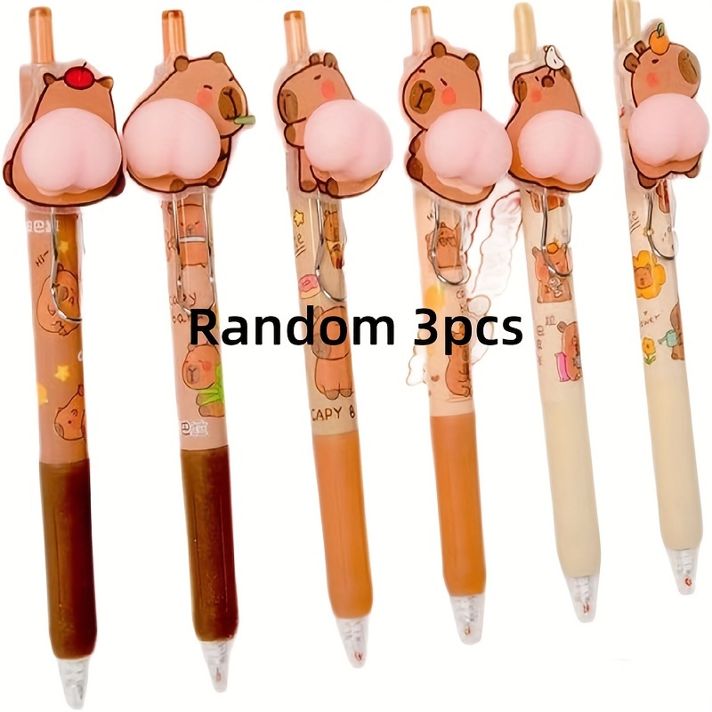 ElevaPulse Capybara Lot De 12 Gommes Capybara Avec 4 Gommes, Crayons