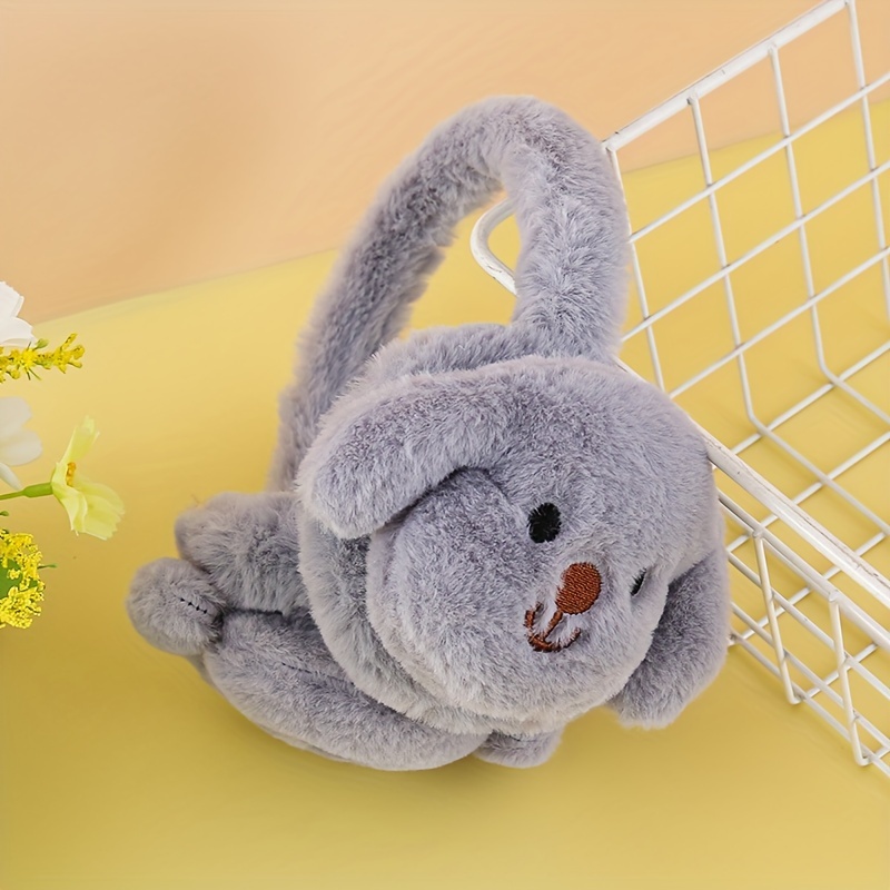 Image of Korean Style Autumn Winter Plush Warm Ear , Plush Cute Cartoon Puppy Ear Cover Ear Protection