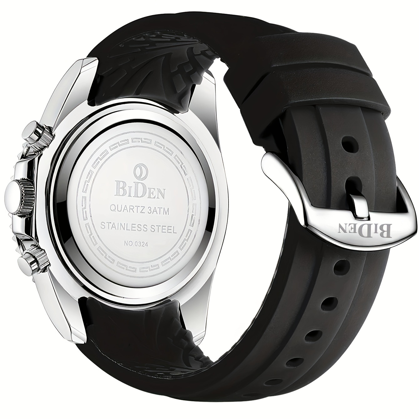 stylish boys sports watch with silicone band multi functional quartz movement   case   outdoor activities gifts details 7