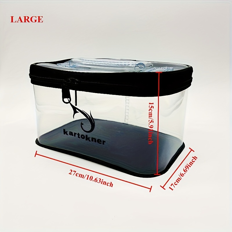 TEMU Fishing Tackle Box, Fishing Accessories, Small Medicine Tool Storage Box, Organizer Box, Portable Storage Case, Leader Line Storage Pouch