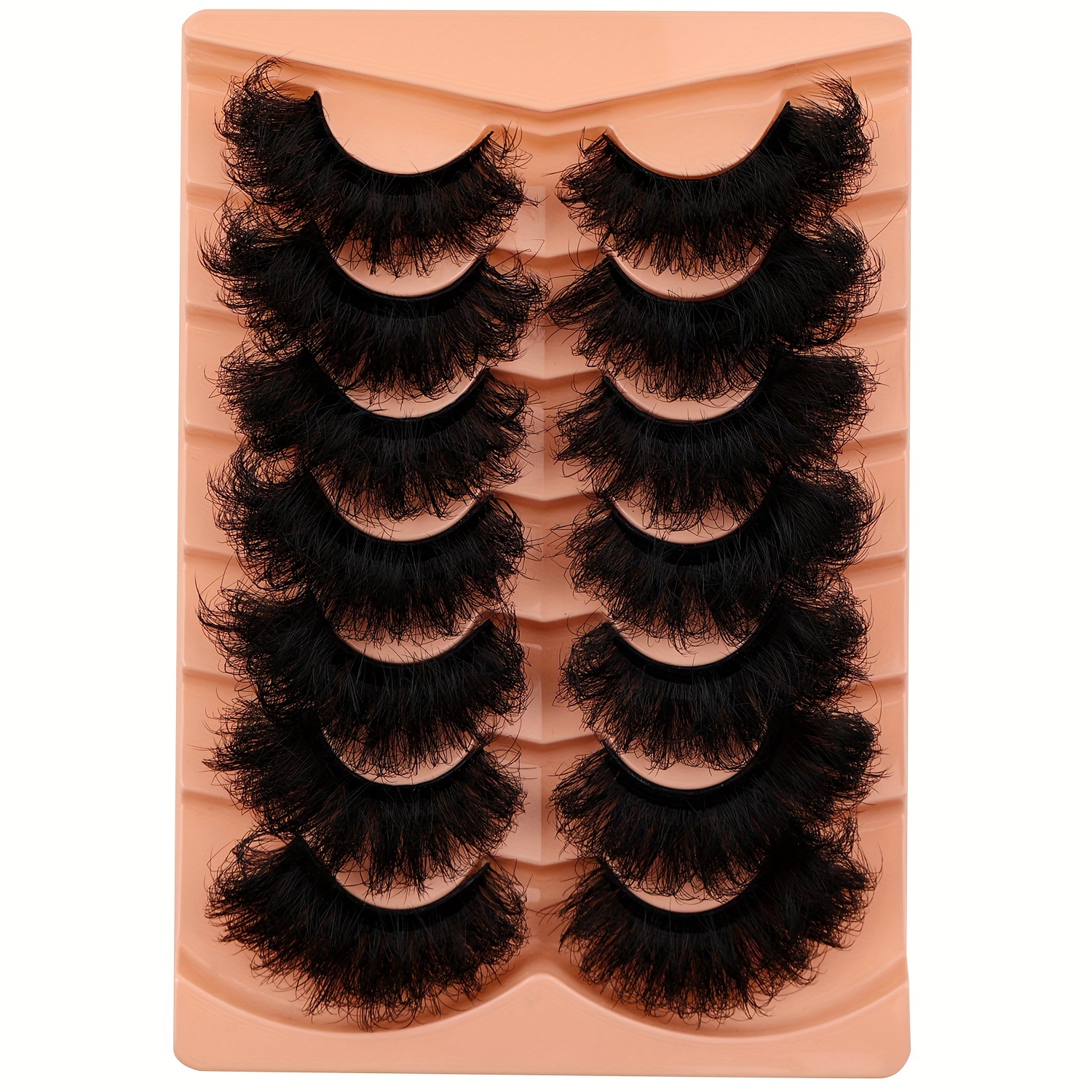 9d Thick Soft Natural False Eyelashes, 7 Pairs Of Natural Thick Eyelash Extensions
