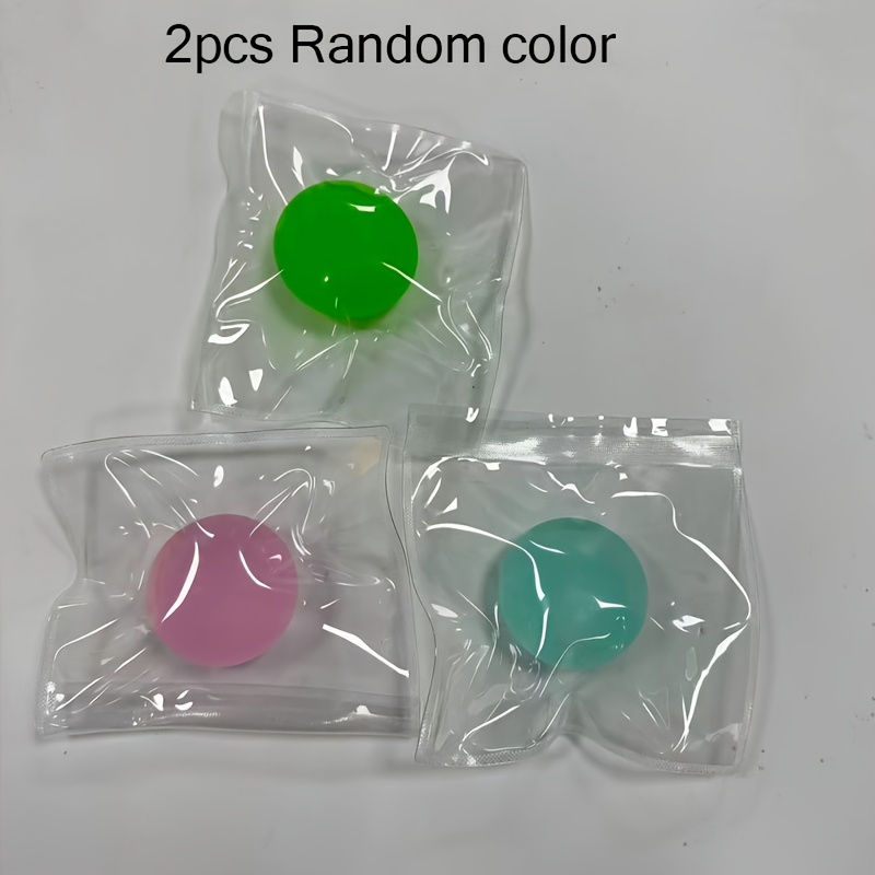 2pcs Popular Handmade Maltose Soft Glue Squeeze Balls, Reshaping Cute Hand Play Toy, Classroom Reward, Party & Birthday Filler, Affordable Kids Toy, Random Colors