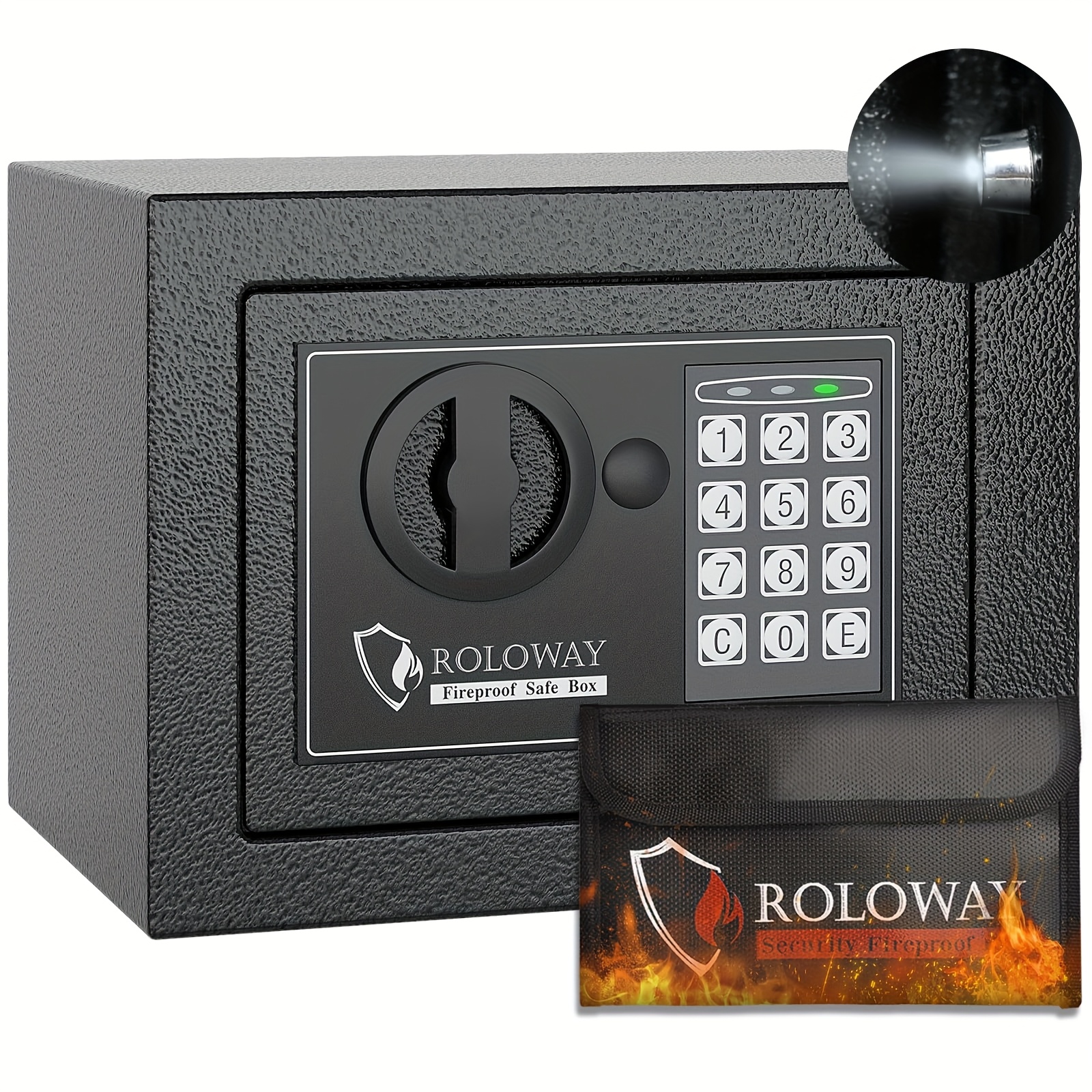 

Fireproof Safes With & Water-resistant Bag, Security In Multiple Sizes (0.23 Cubic)