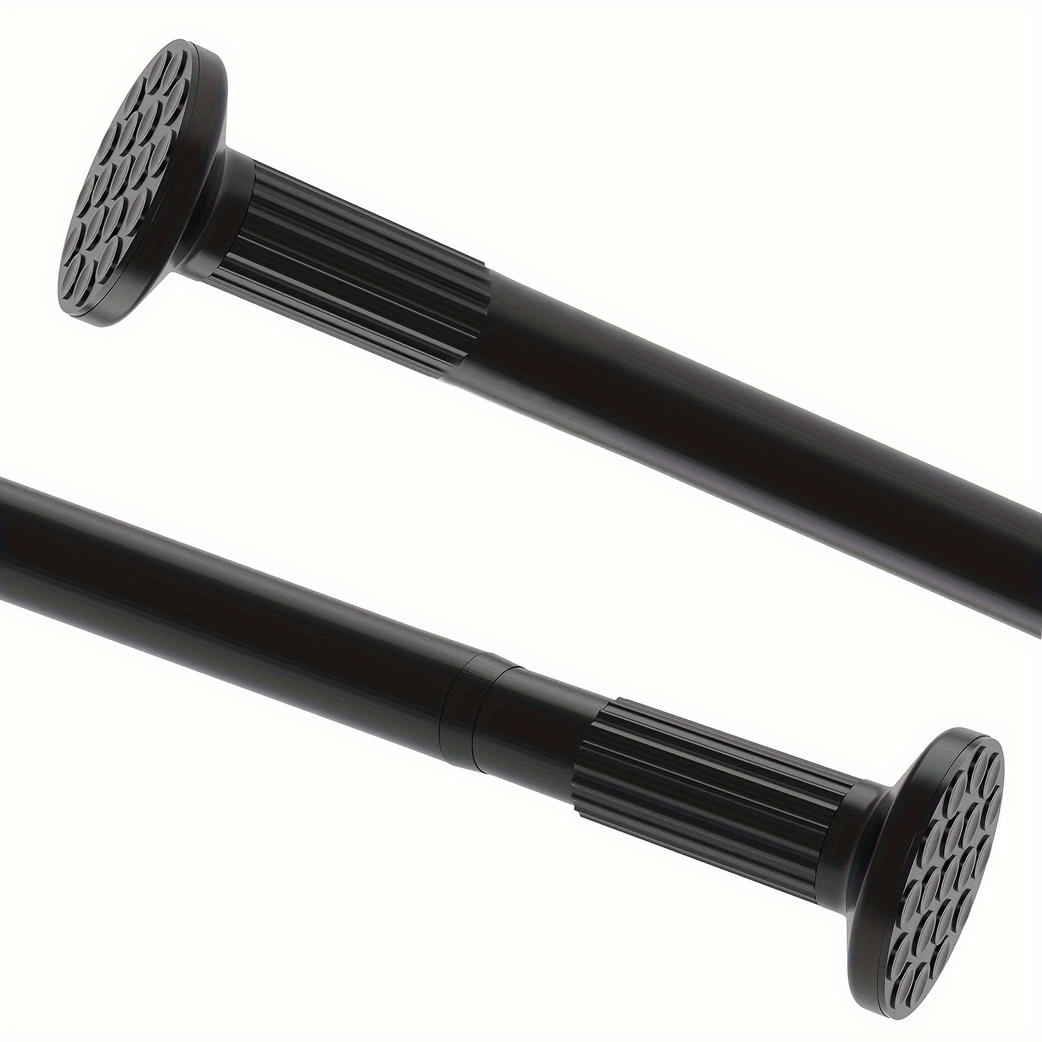 Image of 92cm-430cm No-drill Adjustable Curtain Rod, Extendable Spring Curtain Rod For Long Lengths, Rust-resistant Curtain Rod (3.2cm/1.25inch Diameter)