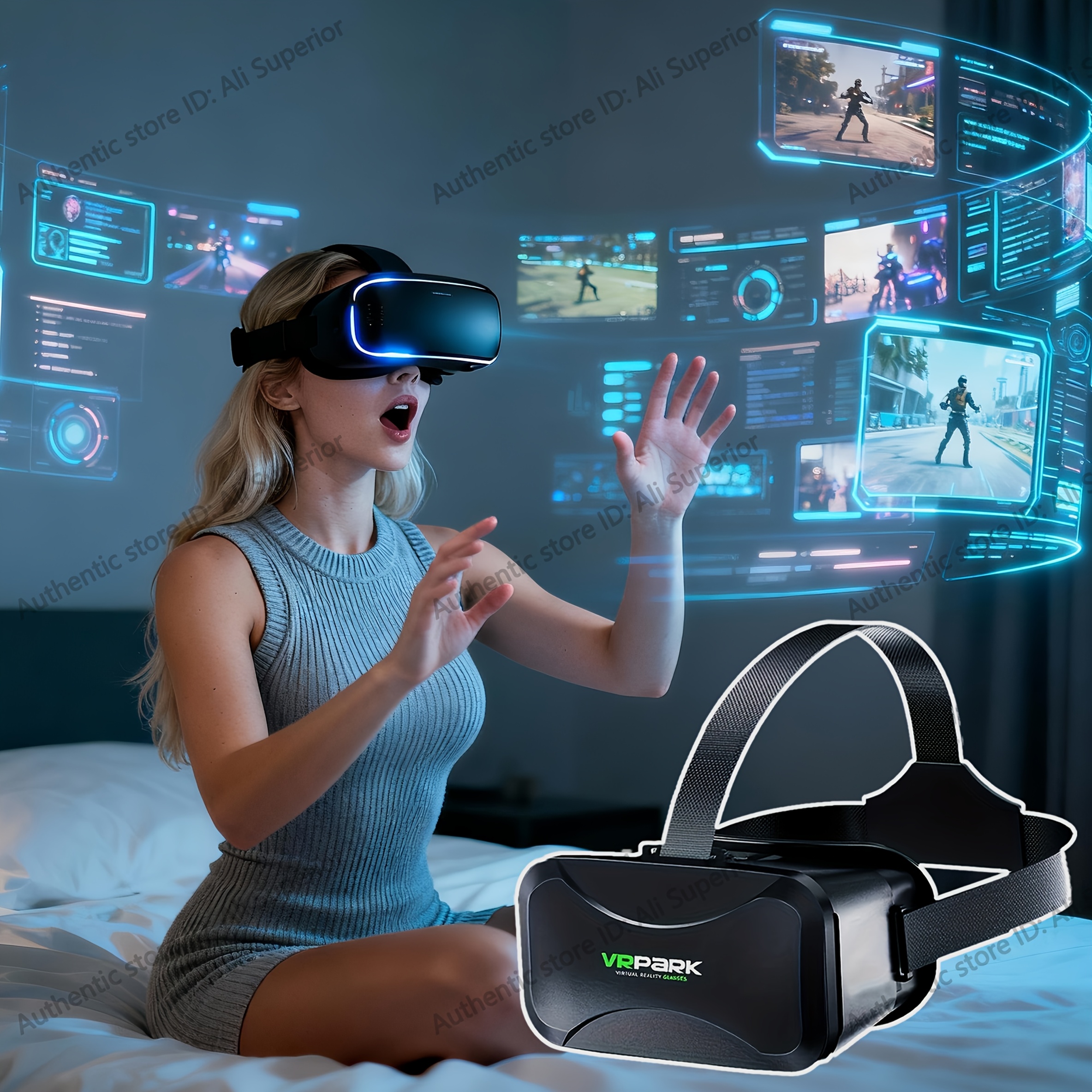 IMAX-Level VR Glasses with 4K Ultra-High Definition, 120Hz Smooth Picture, 110° Wide Angle, Ergonomic Design for Virtual Dating & Immersive Experiences