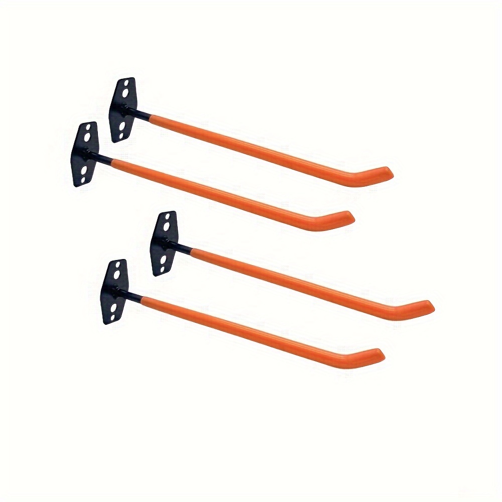 Image of 1/4/8pcs Heavy Duty Wall Mount Garage Hooks, Tire Storage Rack, Garage Carport Tire Storage System, Suitable For Tires, Bicycles, Ladders, Chairs And Bulky Tools