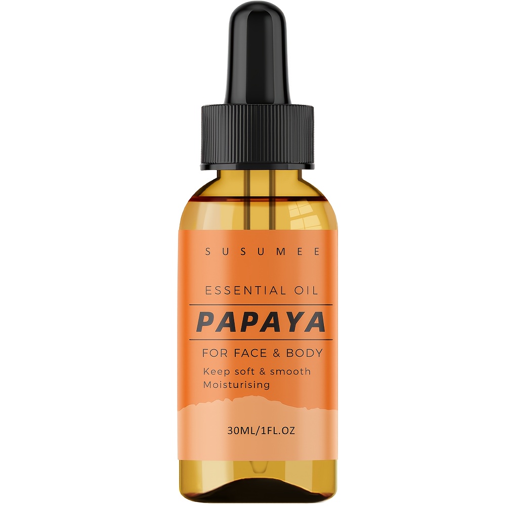 Image of Papaya Essential Oil - With Jojoba Seed Oil For Face And Body, Nourishes And Skin, For Men And Women 30ml/1fl.oz