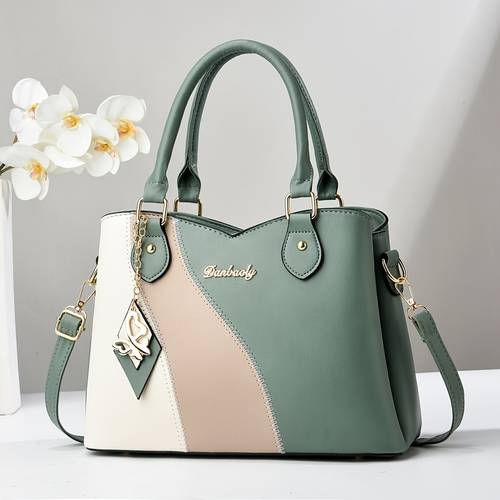 womens small handbag all match new contrast handbag womens fashion large bag