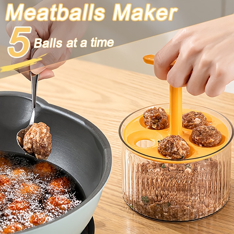 

Maker With 5 Molds, A Kitchen Tool For Quickly And Making Meatballs.