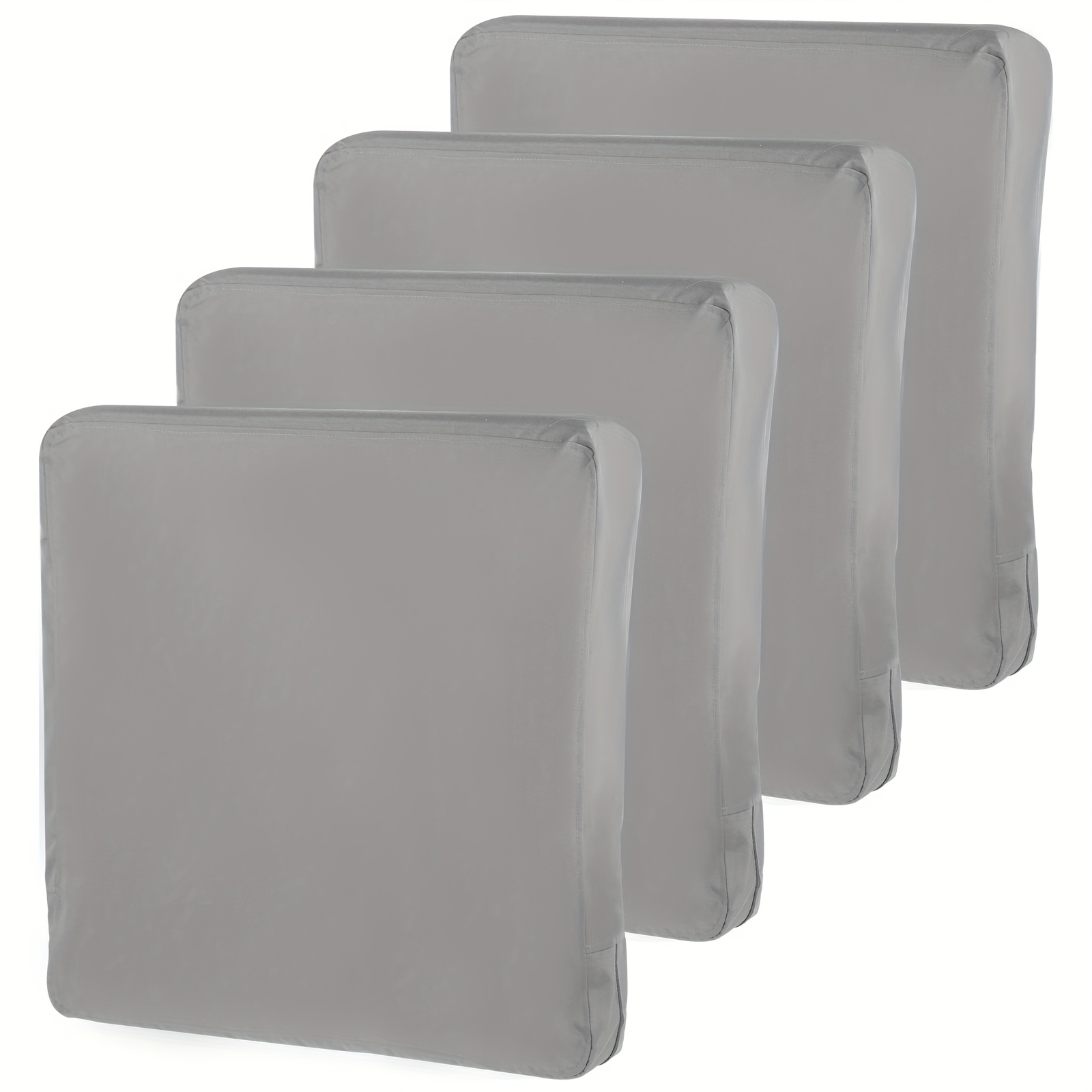 E-shop 4er-Set Terrassenkissenbezüge 24x24 Zoll Terrassenkissenbezüge Ersatz Terrassen-Sofakissenbezug Minimalistischer Outdoor-Kissenbezug