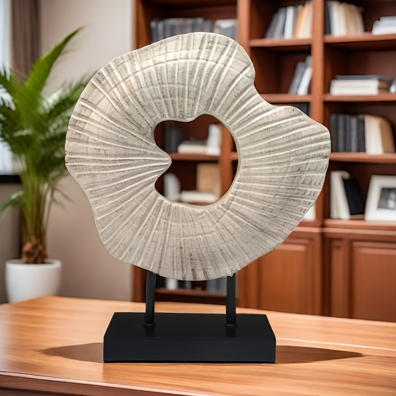 Image of Abstract Conch Screen Is A Nordic- Craft Ornament, A Home Decoration Made Of Resin, Suitable For Living Room, Wine Cabinet, Tv Cabinet, Desk, Holiday Gift