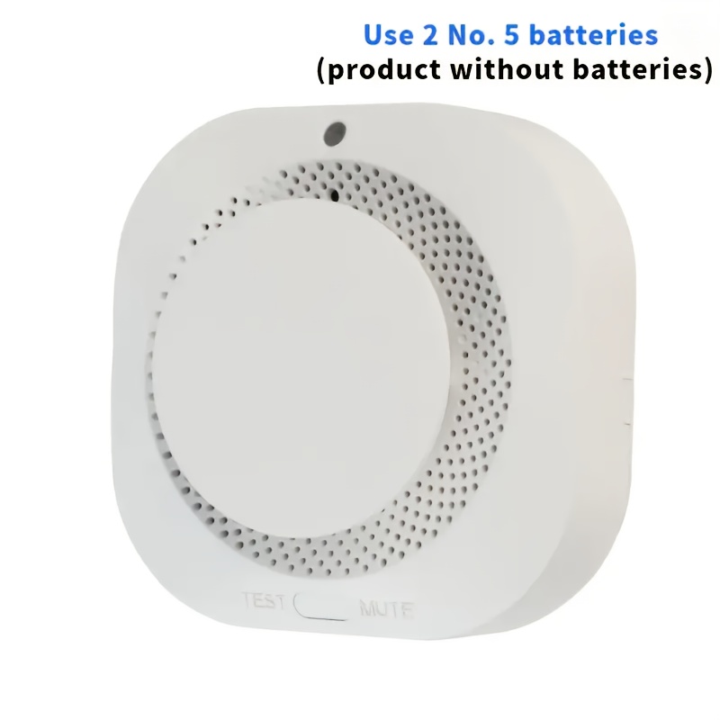 360° photoelectric smoke detector with sound and light alerts, indoor safety enhancement, battery-powered smart smoke detector,   for  , smoke detectors for   0