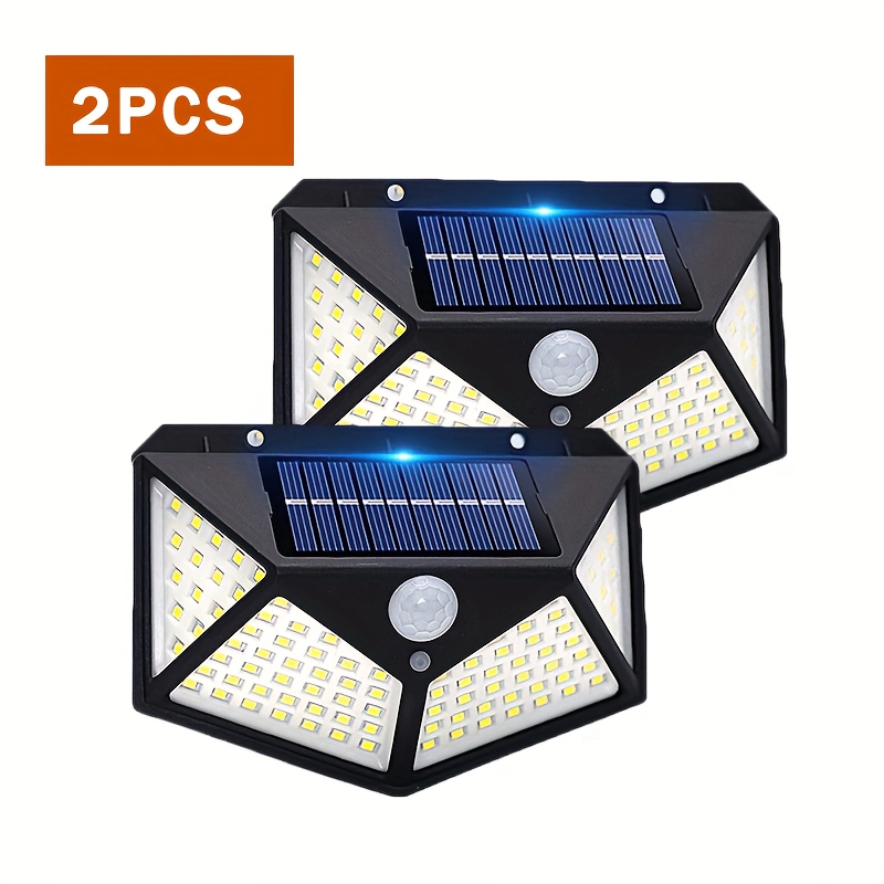 

2pcs/3pcs/6pcs Multifunctional Solar Wall Lamp, Garden Decoration, Solar Led Light, Sunlight Powered Spotlight With Motion Sensor