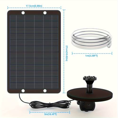 1,5w~3,5w ipx8, 9w ipx7 solar- pumpe, solarbetriebene wasser pumpe, vollautomatisches lichtempfindliches -system, gartendekoration, geteilter wasser , mehrere düsen für verschiedene landschaftsstile, hofdekoration, außendekoration