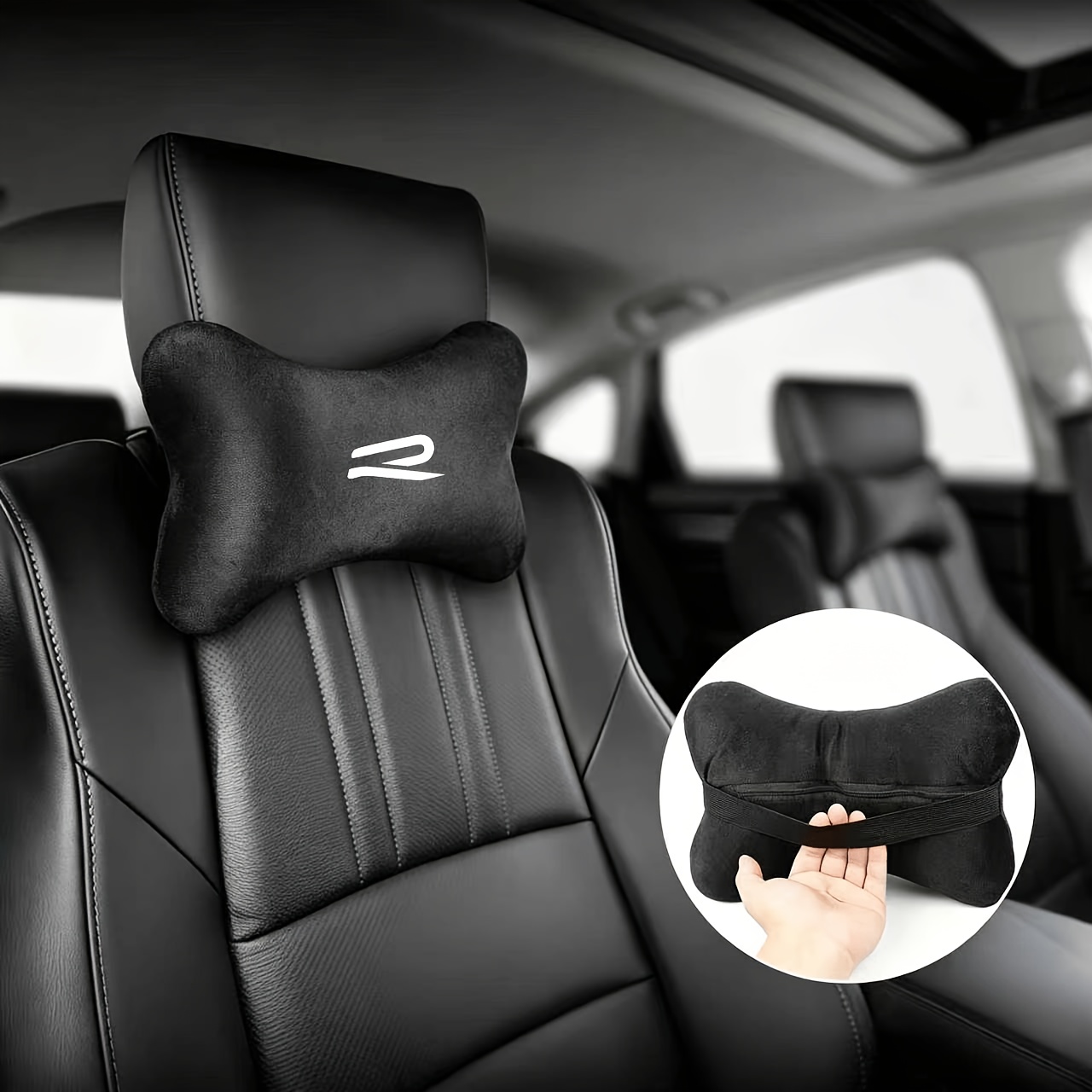 TEMU Cuscino da viaggio portatile e per il , 1 pezzo �� Poggiatesta per auto, fornisce supporto e , accessorio per auto da viaggio | Design ergonomico