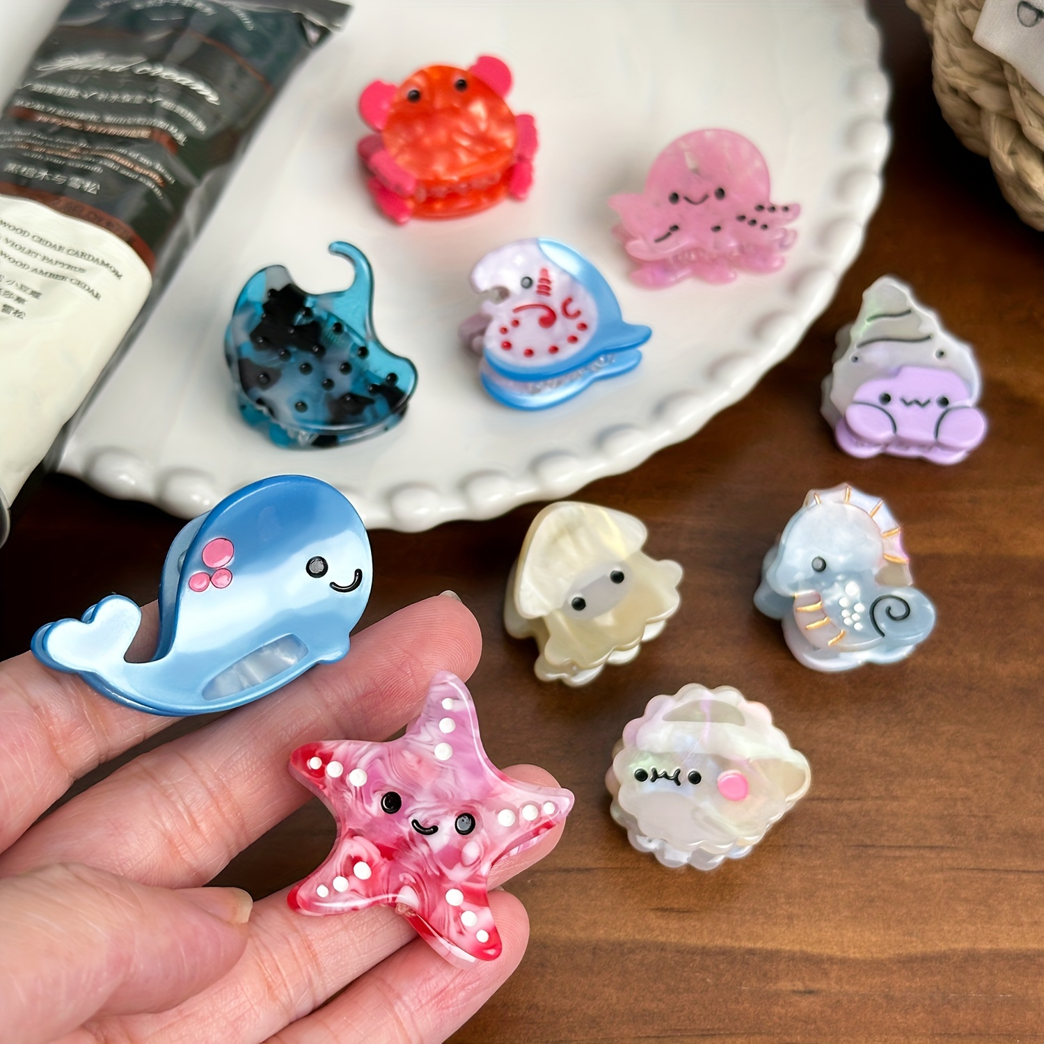 cute ocean animal mini hair clips whale jellyfish - Temu New Zealand
