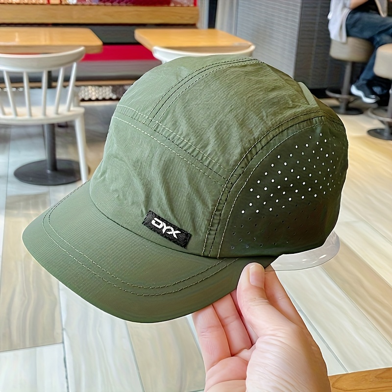 E-shop 1 Stück Herren Kurz Krempe Hut Herren Neue Sommer Mesh Atmungsaktiv Schnelltrocknend Baseball Cap Damen Leichte Weiche Top Duckbill Cap